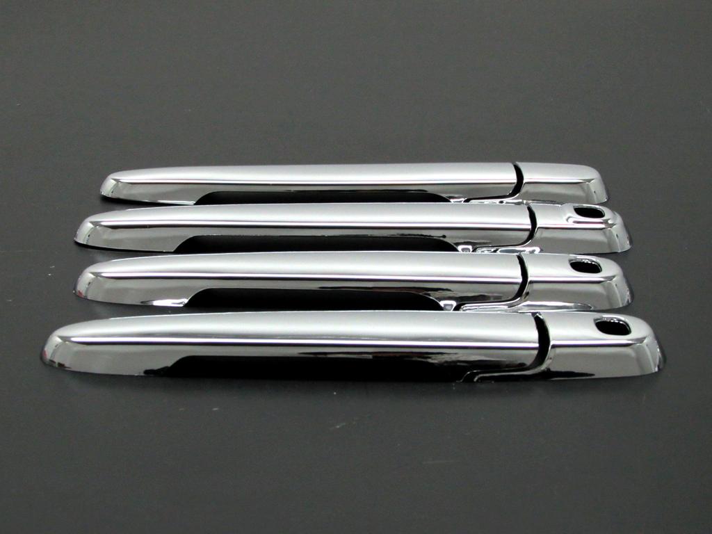 BRIGHTZ Chrome Door Handle Covers and Knobs Set E for Tanto Custom Compatible with LA 610 Tanto Custom LA600S/LA610S [TNT600-NOBU-FS-AD0AE2FD1FH1]