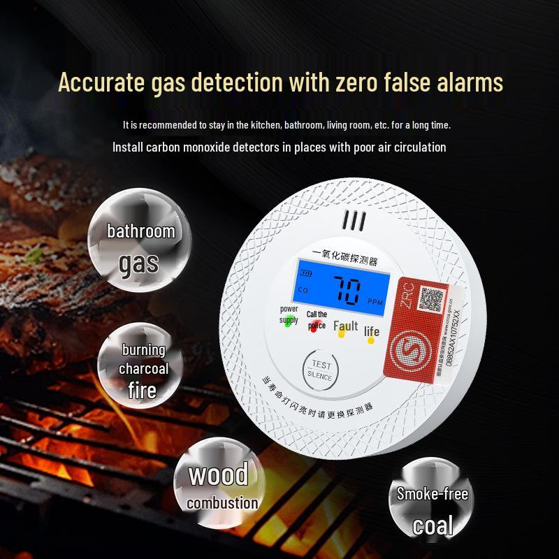 Carbon Monoxide Alarm: Indoor CO Detector for Fire Safety