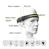 LED Headlamp Headlight Band USB Rechargeable Outdoor Work Light Induction Switch