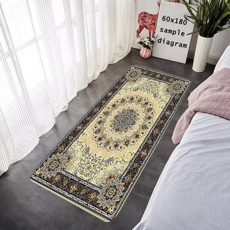 Hallway Door Mats Interior Foot Rug Persian Style Welcome Floor Mat for Entryway Rectangle Carpet Kitchen Rugs Fluffy Home Decor