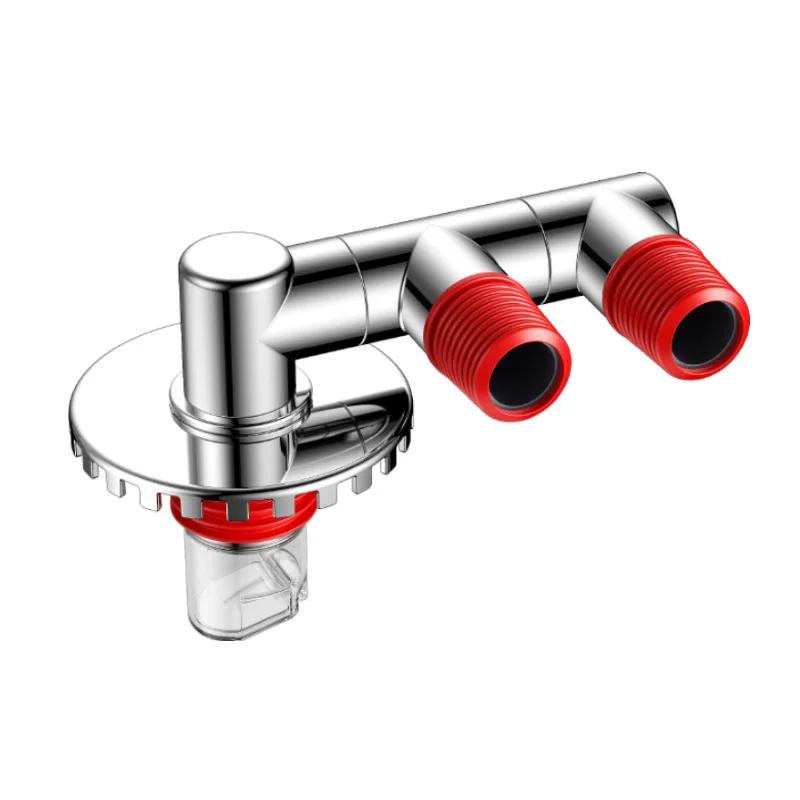 German Balcony Washing Machine Drain Three-Way Diverter Pipe, Three-In-One Floor Drain Connector, Anti-Odor and Anti-Overflow