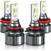 Compatible For Chevy Silverado 1500 2500 3500/Tahoe High And Low Beams Light Bulbs 2007 2008 2009 2010 2011 2012 2013 2014 2015, 6500K White, 500%
