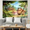 Masha and The Bear Print Tapestry, Lightweight Wall Hanging, for Bedroom, Dorm, Living Room, Home Art Decor - Birthday Christmas Gift for Friends
