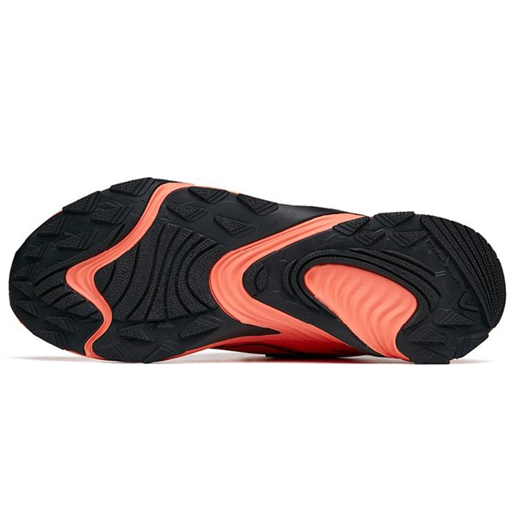 New Anta Cushioning Anti-Slip Wear-Resistant Breathable Height Increasing Low-Top Running Shoes Men's Orange Black 112145525-2