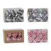 Elegant Set of 12 Knitted Fabric Christmas Decorations Ornaments for Xmas Tree