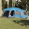 Family Tent with Porch 9 Person Capacity Blue Waterproof