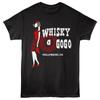 Whisky A Go Go Lady raucht Zigarette Logo Hollywood Kalifornien Herren T-Shirt