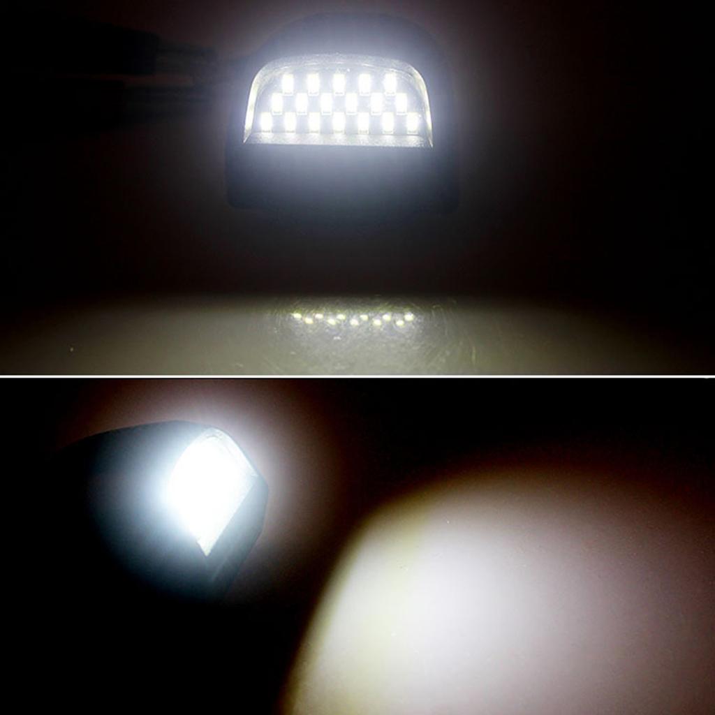 Universal Car License Plate Light For 2500 19-04 High Intensity LED Beams Anti Impact PC Shell Easy Installation