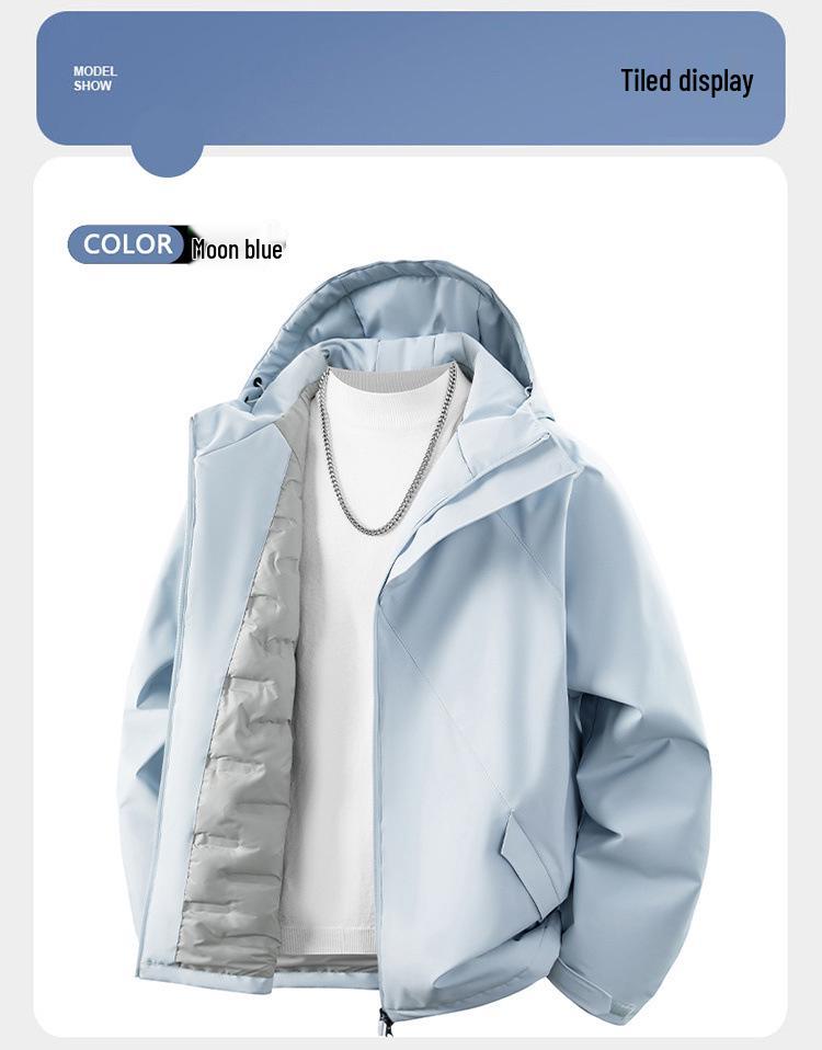 High-Quality Winter Hooded Ski Jacket - Trendy, Cold-Resistant, Versatile for Outdoor Mountaineering