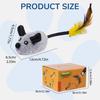 Interactive Toys Mouse Mobile Toys Remote Control Toys Mouse Electronic Mobile Toys Squeaky Toys Suitable for Cats Self Play Exercise