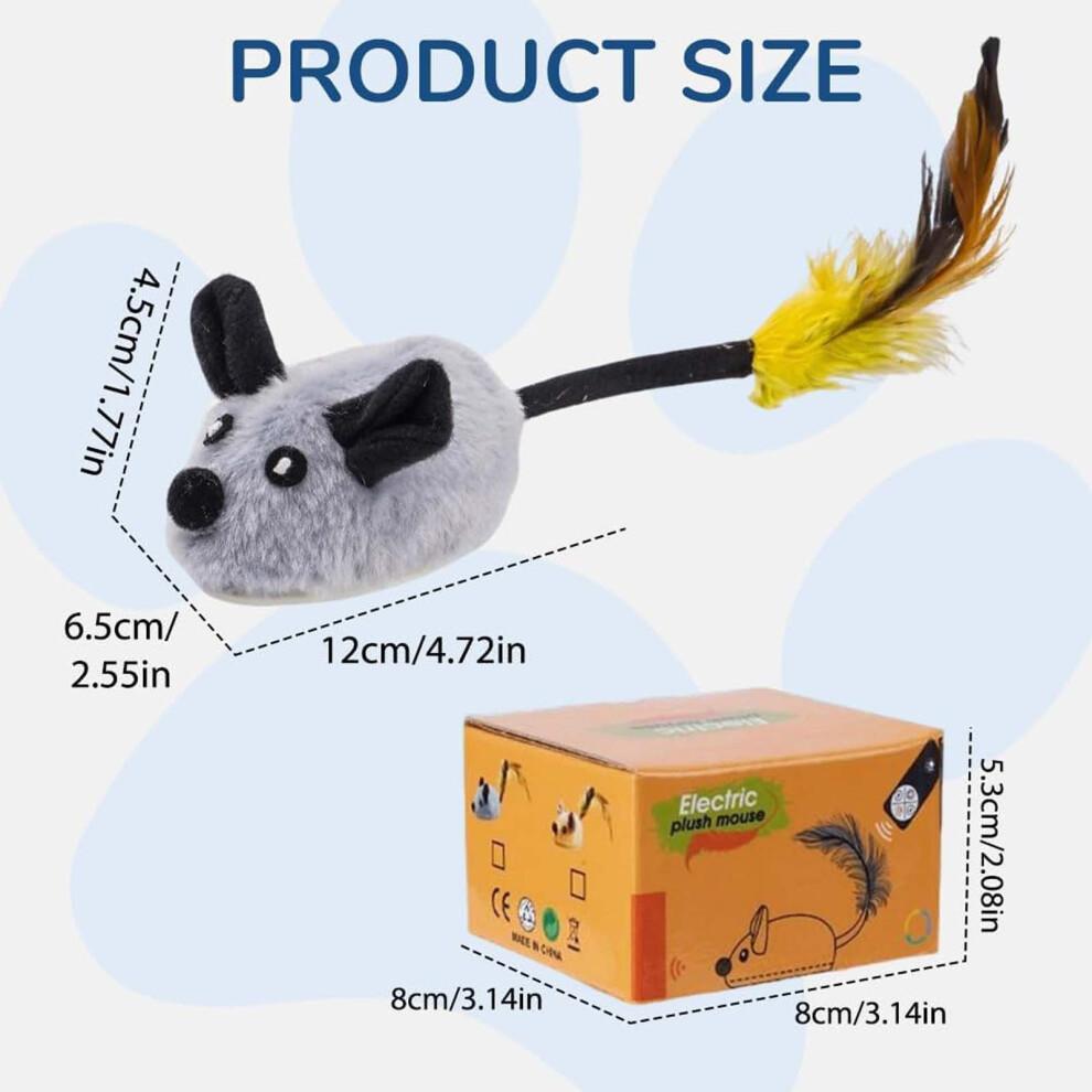 Interactive Toys Mouse Mobile Toys Remote Control Toys Mouse Electronic Mobile Toys Squeaky Toys Suitable for Cats Self Play Exercise