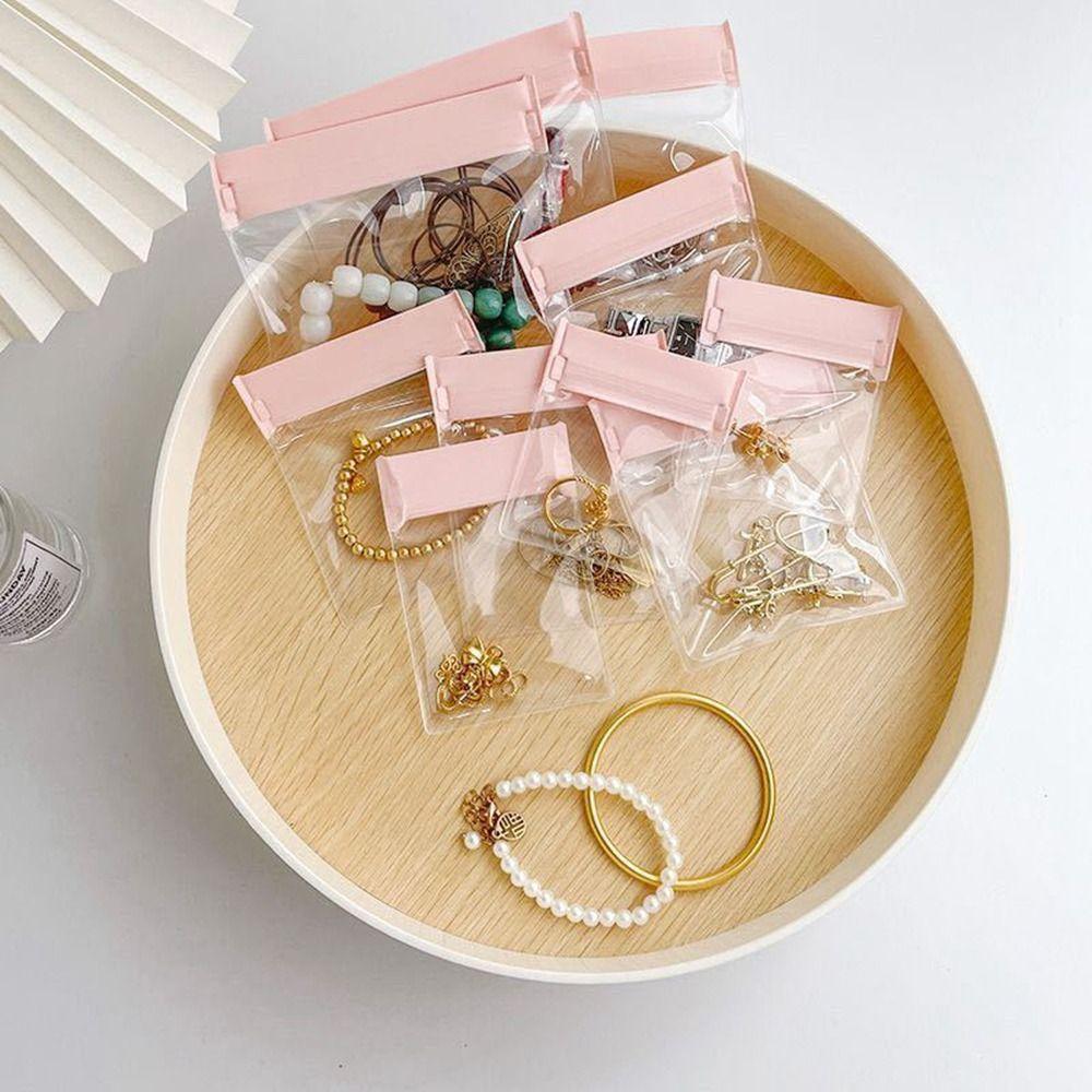 20Pcs Transparent Jewelry Package Bags EVA Small Earrings Bracelet Storage Pouch  For Home