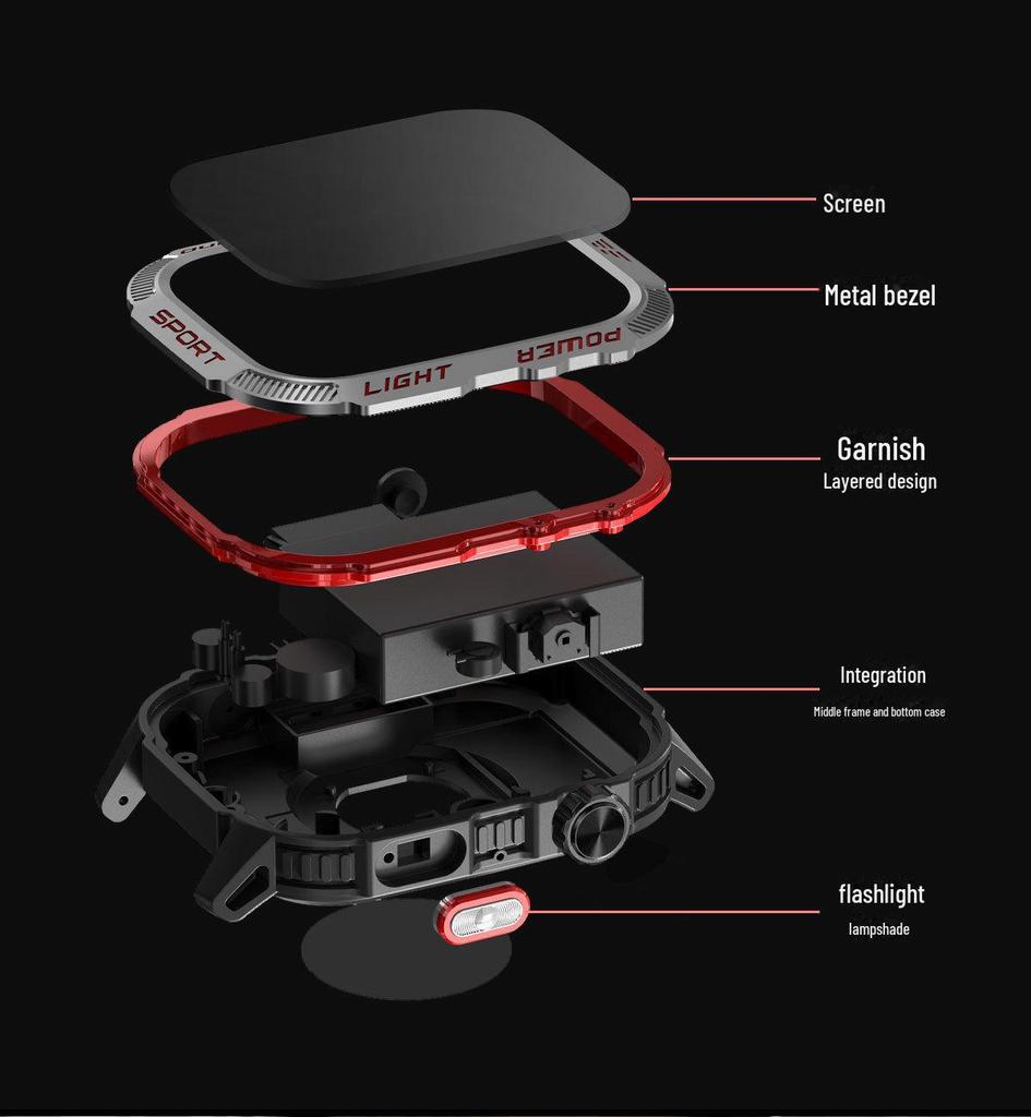 HT29 Smartklokke med LED-seddeldetektor, høydemåler for lufttrykk og Bluetooth-samtaler