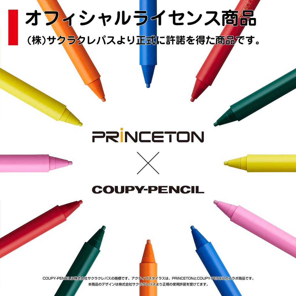 Princeton ACTIVE STYLUS Touch Pen (Universal - iPad Mode Switching Function / 2mm Tip / Rechargeable / Replaceable Tip) Pink PSA-TPRCP-PK