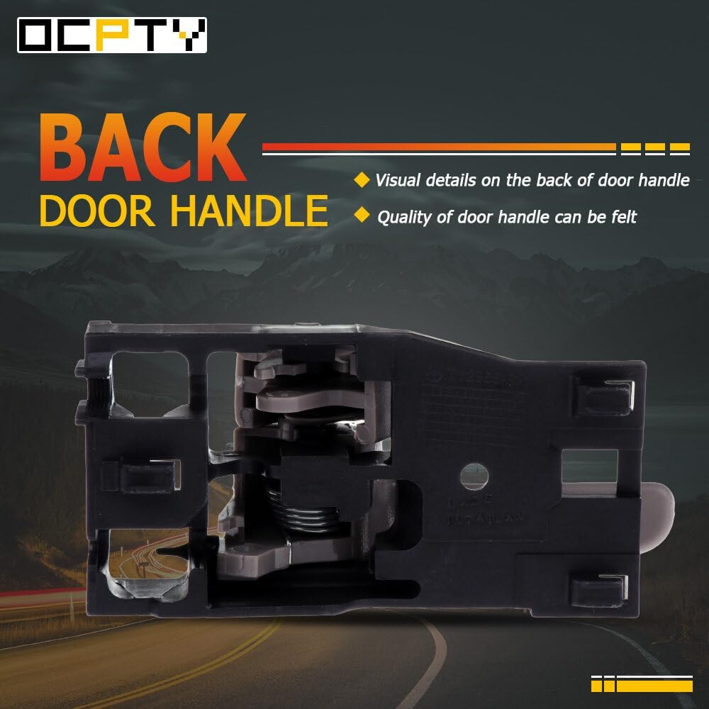 OCPTY Door Handle Interior Passenger Right Side Replacement fit 2001-2007 Sequoia 2004-2006 Tundra Inside Door Handle Gray