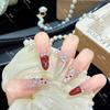 Red Heart Polka Dot Skin-Brightening Handmade Nails