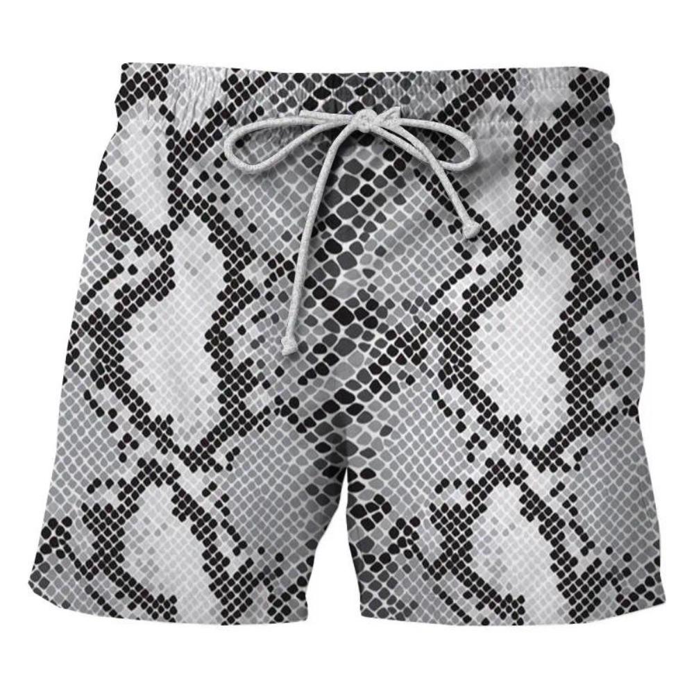 Summer Men's 3D Printed Beach Pants Fashion Versatile Trend Breathable Casual Vacation Style
