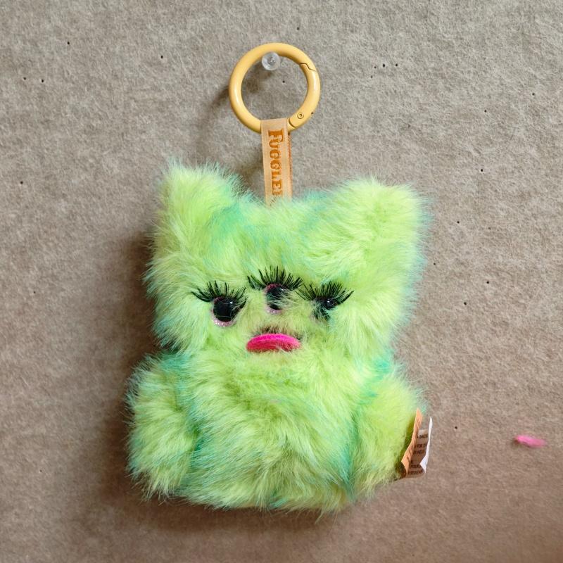 New Fuggler Cute Ugly Funny Monster Baby Baddies Series Pink Rabbit Stuffed Animal Collectible Plush Toys Collectors Gift