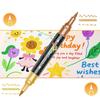 Pennarelli Pennelli Shimmer a Doppia Punta Penne Glitter Metalliche per Scrapbooking Fai da Te Colorazione Artisti Scuola Progetti Creativi