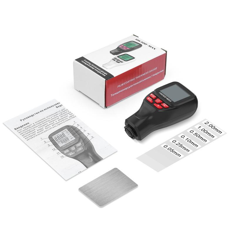

Car Paint Thickness Meter HW300 Max 0-2000UM Fe Nfe Coating Gauge Automatic Automotive Used Car Buying Inspection Tool чёрный