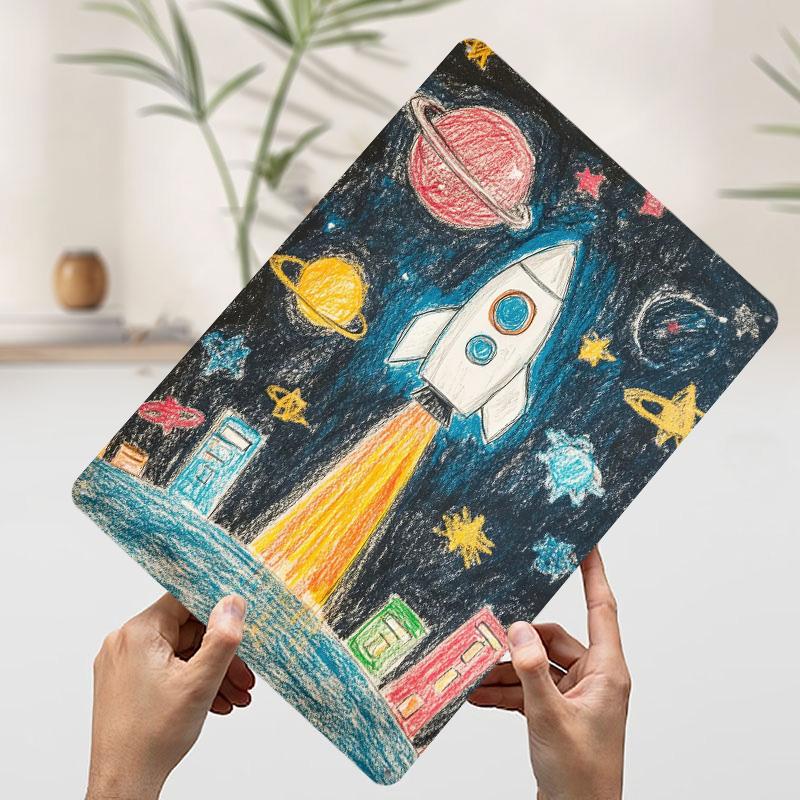 

Space Rocket Drawing Poster Customized Wall Art Vintage Metal Signs Retro Tin Plaque for Man Cave Room Decoration Wand Deko Home 7.9x11.8In(20x30cm)