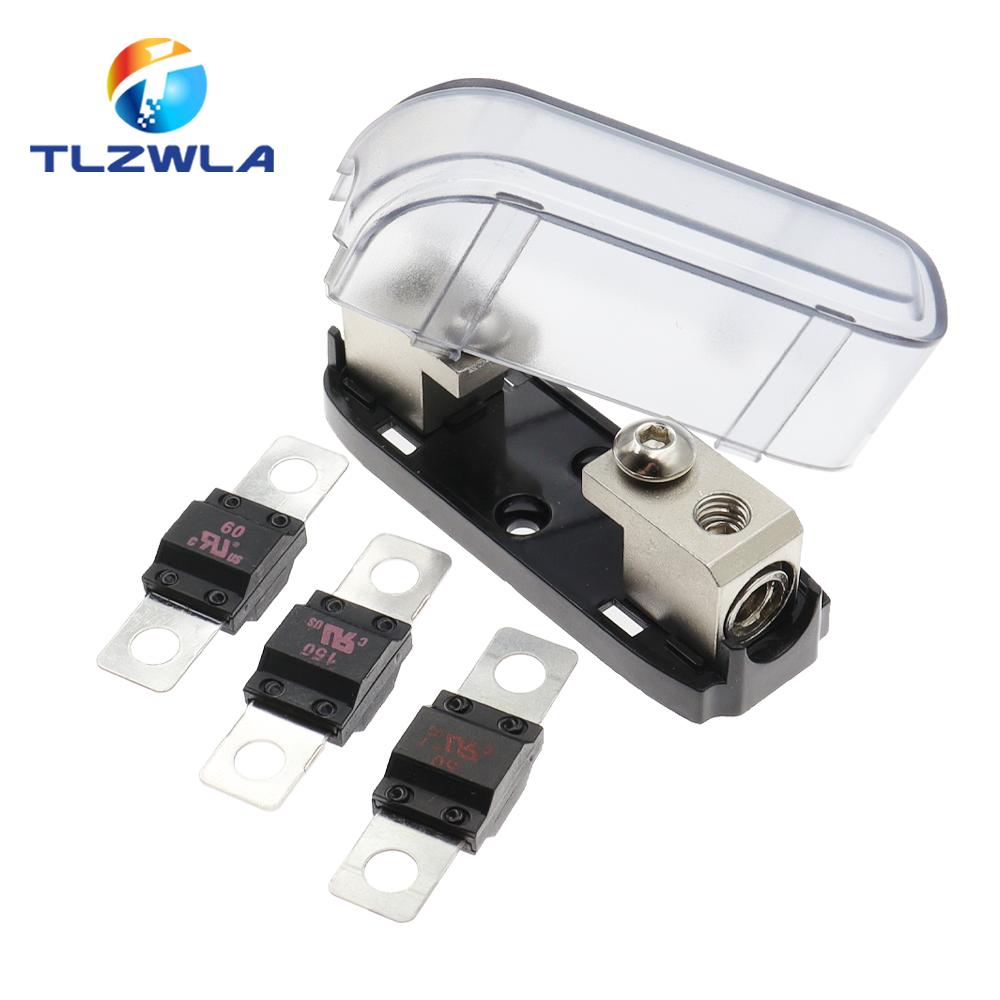 1Set Car Audio Auto Mini ANL AFS Car Fuse Holder Block with Fuse 20A 30A 40A 50A 60A 80A 100A 150A 200 MINI ANL 32V Good Quality Fuse Holders1