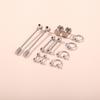 12 Pcs/set Ear Studs Stainless Steel Piercing Jewelry Long Ear Bone Barbell Ear Nail