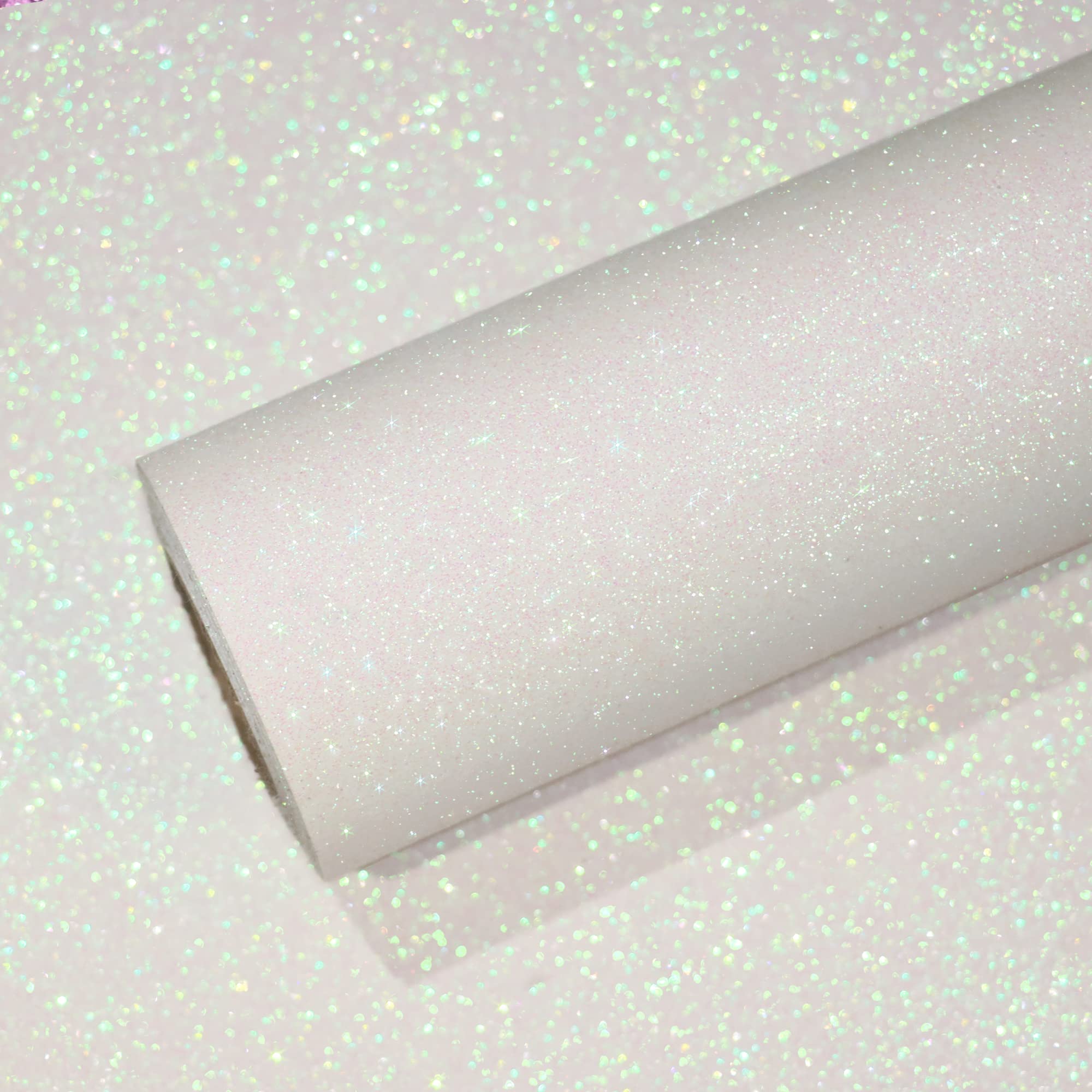 

VEELIKE Glitter Wallpaper Furniture Plain Interior Kitchen Waterproof Cutting Remodeling Wall No Adhesive Renovation Wall Easy to Suitable for Elegant белый