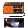Solar Hand Powered Radio Emergency  r LED Flashlight IPX3 Waterproof Radio with Hand Crank 5000mah Battery