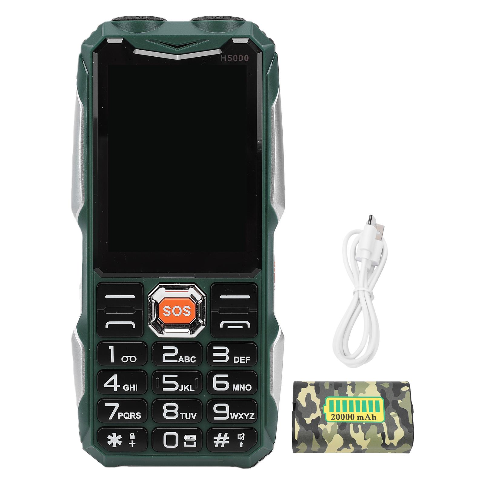 Sportssss Unlocked 2G Phone Dual Sim Large Key Cell Phone With 2.8 Inch Screen 20000Mah Battery Sos Mp3 Bluetooth Fm Function