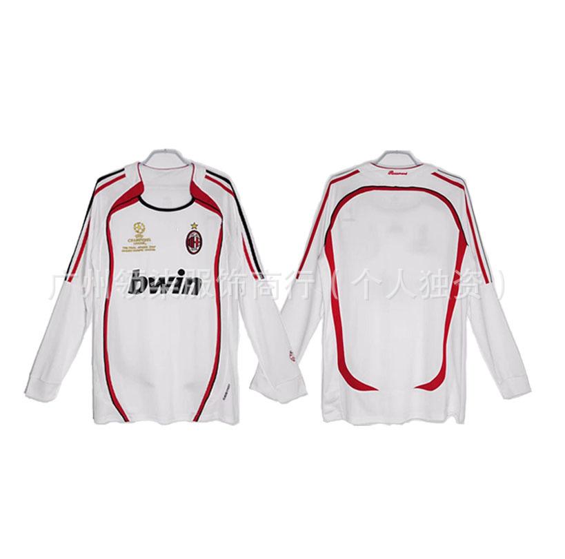 AC Milan retro jersey 0607 season Kaka Maldini Ronaldini Ronaldinho Pirlo collector's edition football jersey