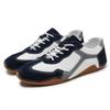 Fashion Real Leather Slip Resistant Men's Sport Sneakers Woven -colored Shoes Boots Luxury Brand Tenid Shors Outings Brands