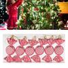 6Pcs Xmas   Ornaments Delicate Plastic Hanging   Ornaments Xmas Tree Hanging Decorations for Garlands Gift Packages