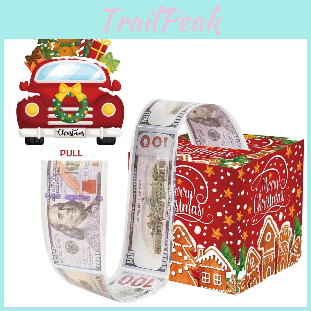 Christmas Car Gingerbread Man Money Box With Red Theme For Holiday Party Decor And Giftgiving