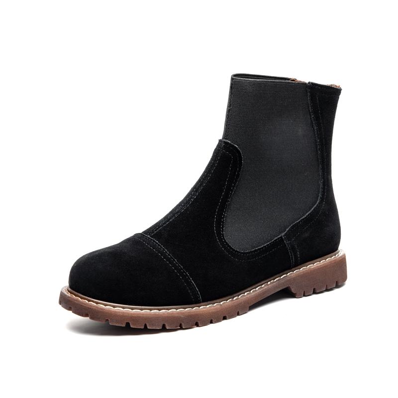 Fashion AIYUQI Women Chelsea Boots 2025 Autumn Winter New British Style Fashion Short Boots Women Suede Slip-on Ankle Boots Women