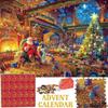 Calendar de Advent Puzzle 2023, Puzzle 1008 Piese 24 de Zile Până la Crăciun Numărătoare Inversă Calendar de Advent