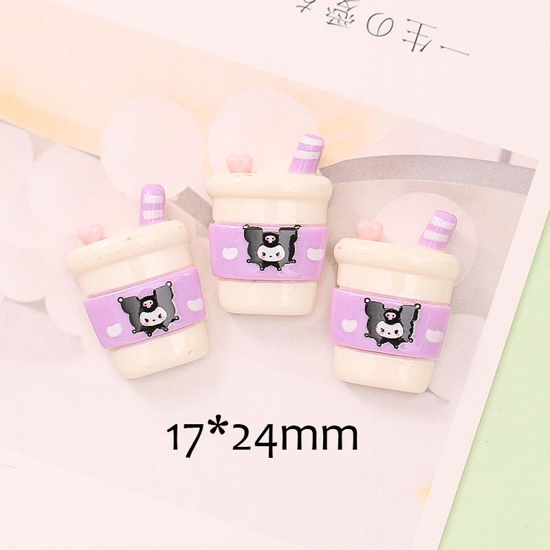 10Pcs New Kawaii Cartoon Animal Cake, Key, Beverage, Bag Resin Flat Back Scrapbook Figurine Diy Bow Decor Accessories Crafts A25