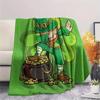 St. St. Patrick's Day Flanelldecke mit Aufdruck, Hohe Qualität, Bequem für alle Jahreszeiten, Heimdekoration, Wärme und Komfort