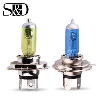 1 stück H4 Super Helle Weiße Nebel-halogenlampe 55 Watt Auto Kopf Lampe Licht auto-styling auto lichtquelle parkplatz Gelb Bernstein DRL 12 V