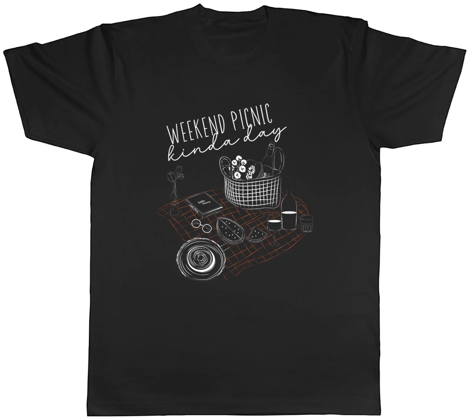 Weekend Picnic Kinda Day Food Basket Mens T-Shirt Tee Gift Top XXL