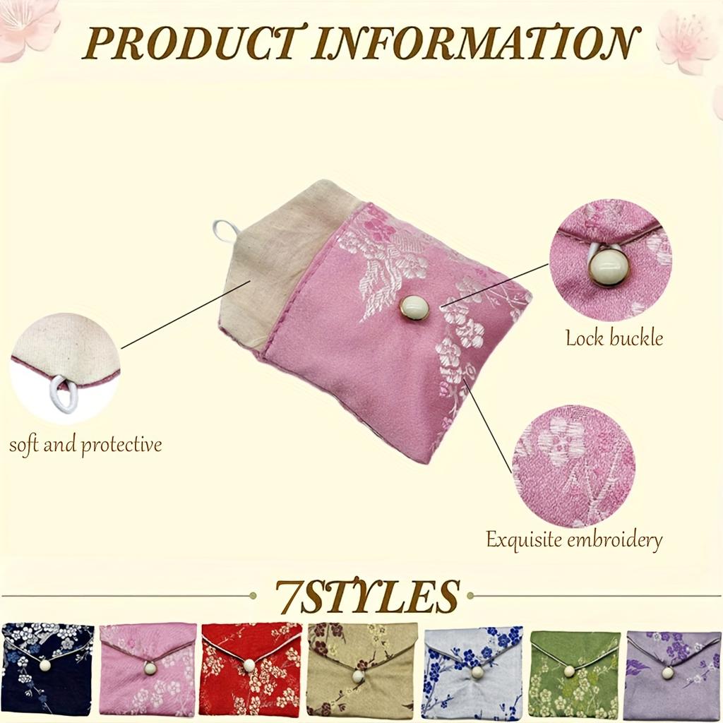 1 piece of jewelry bag: drawstring/zippered cloth pouch, for bracelets & accessories, packaging storage
