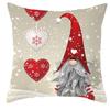 New Christmas Dwarf Pillow Cover Christmas Cute Dwarf Peach Skin Cushion Cover