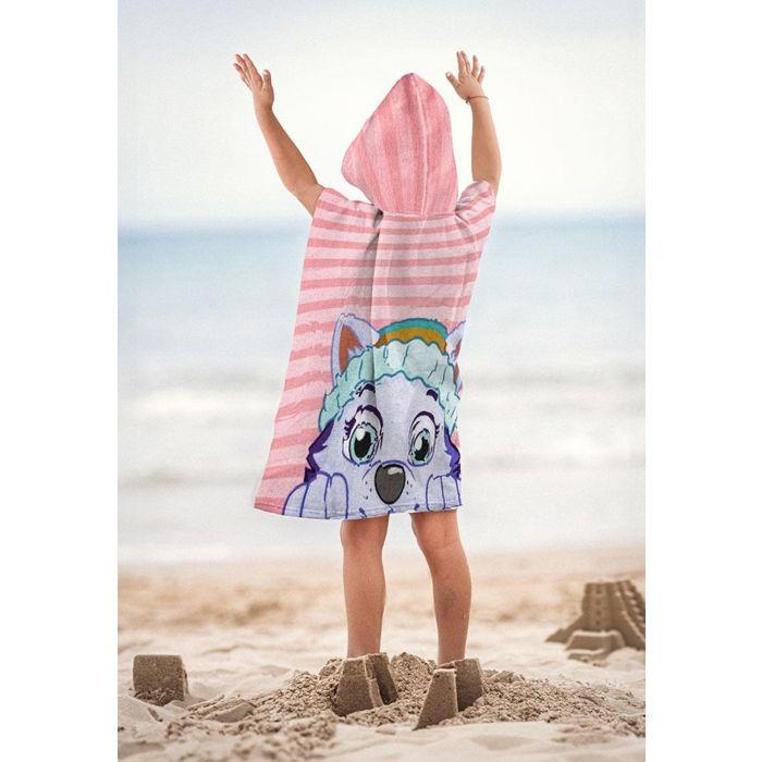 Poncho - Paw Patrol - Skye - 100% Polyester - Rose - Enfant