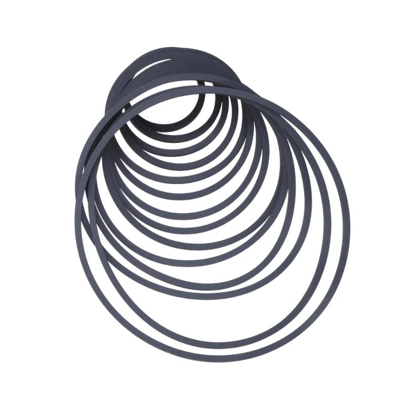 Precise 1.5mm Square Rubber Drive Belt For Vintaged Cassette Players Quiet Operations 20-100mm Folded