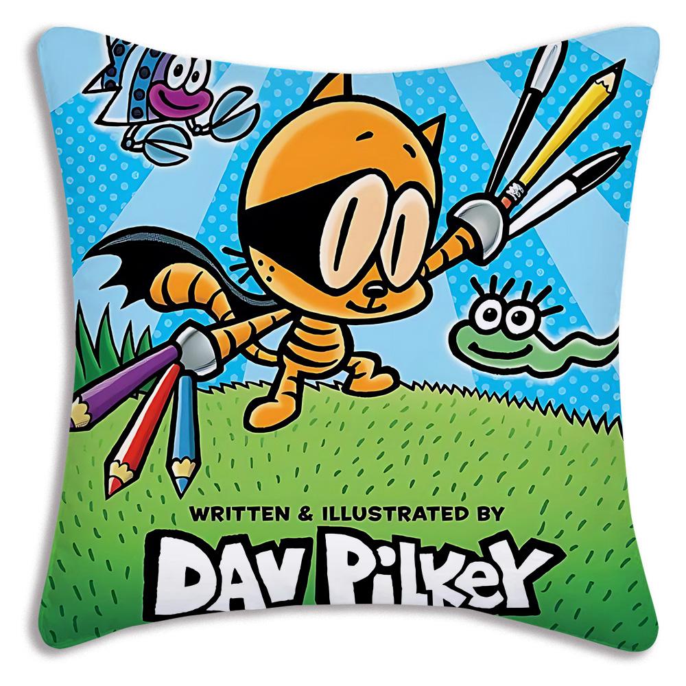 Anime For D-Detective Dog Pillow Covers Cartoon Sofa Decorative Home Double-sided Printing Short Plush Cute Cushion Cover