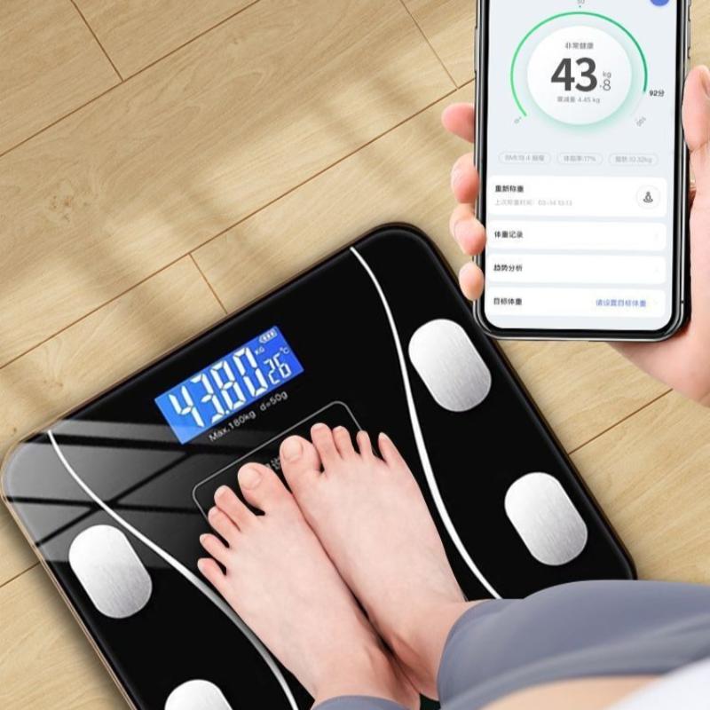 Spezielle elektronische Waage für Körpermanagement und Fettabbau, Smart-Modus, Bluetooth-Körperfettwaage, Personenwaage für zu Hause, ultrapräzise