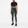 Calvin Klein Moisture Wicking Letter Jacquard Yoga Fitness Short Sleeve T-Shirt Women Tops GWS6K217