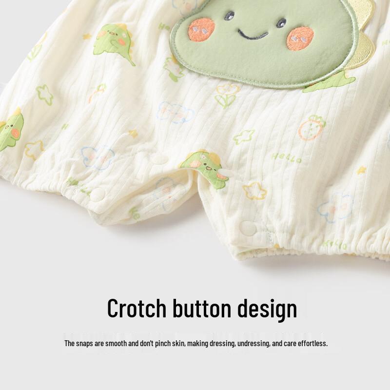 Youqi Infant Summer Cotton Sleeveless Romper