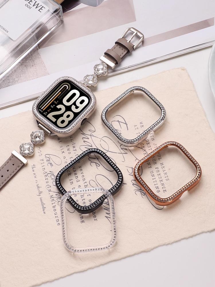 Diamentowa Obudowa Dla Xiaomi Redmi Watch 5 Active 5 Lite akcesoria Całościowa twarda ramka Bumper z PC osłona Redmi Watch5 Active
