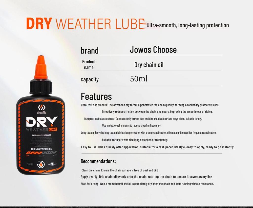 Starting Line Bicycle Chain Oil - Wax-Based Dry Lubricant for Mountain & Road Bikes